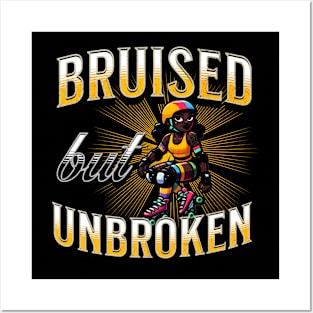 Bruised but Unbroken - Roller Derby Posters and Art